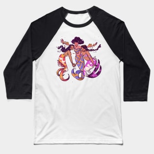 Mermaid friends Baseball T-Shirt